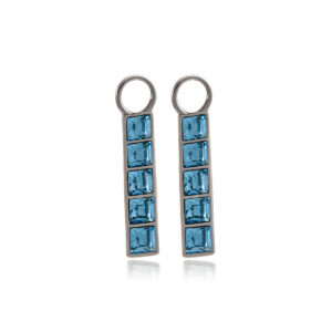"Aquamarine" Pisa Silver ripatsid