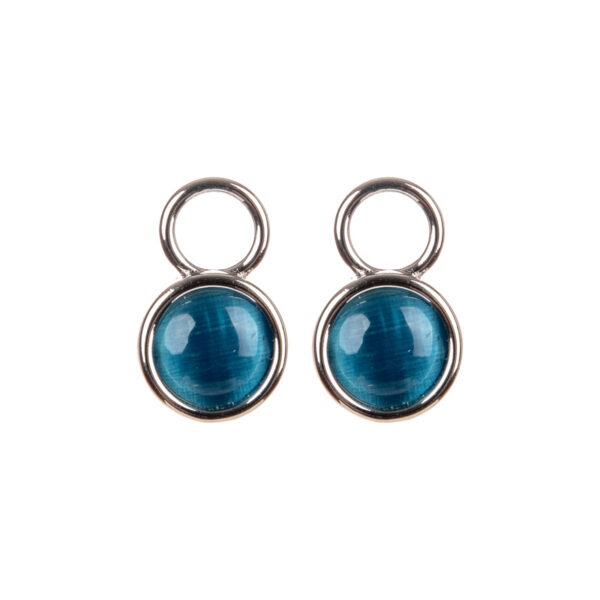 Подвески Blue CatEye Magic One Silver