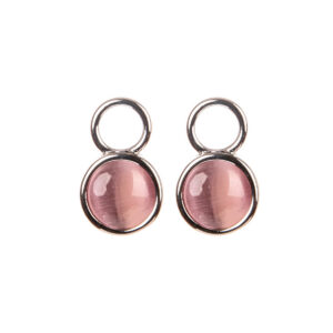 Розовые подвески CatEye Magic One Silver