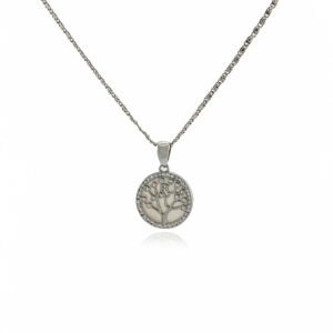 "Tree of Life" M.O.Pearl Silver Necklace