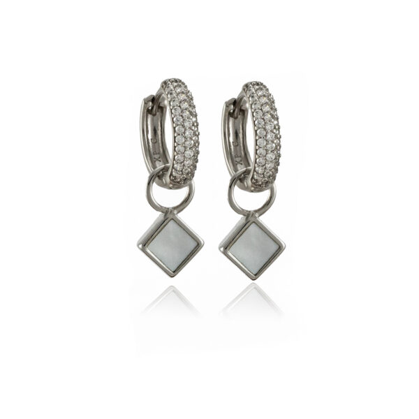 "Mini romb" M.O.Pearl Silver mix & match