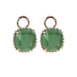 Matte Green EnJoy Silver pendants