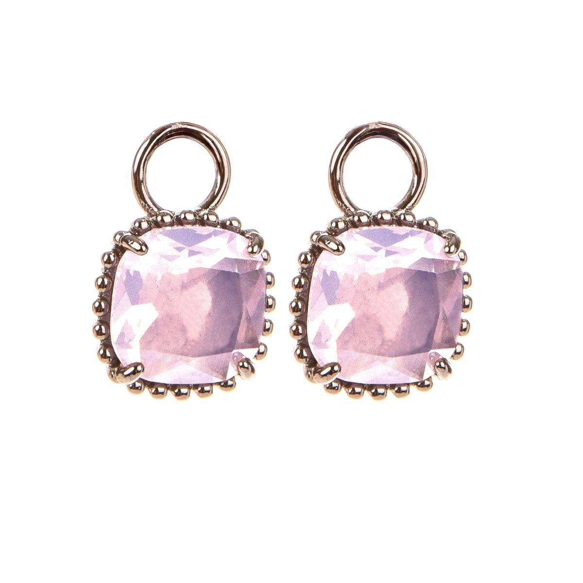 Серебряные подвески с опалом "Розовая вода" EnJoy 1 Серебряные подвески с опалом "Розовая вода" EnJoy