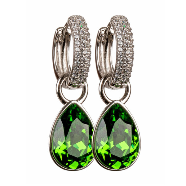 "Fern Green" Lucky Tears Silver mix & match