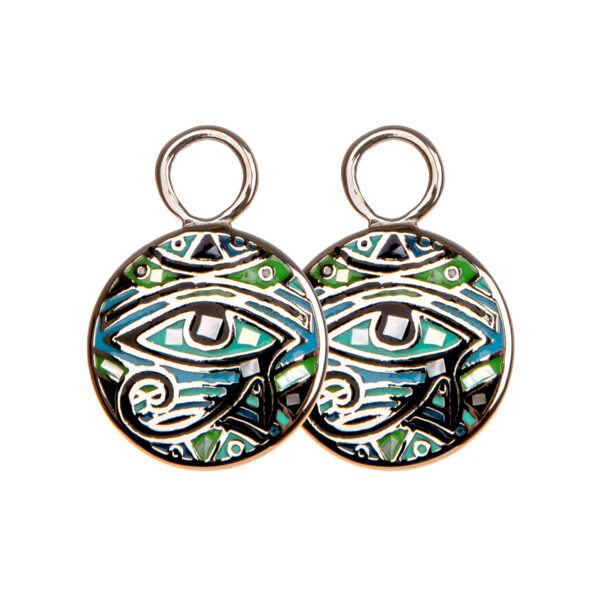 "Ocean Eyes" Enamel Euphoria Silver ripatsid