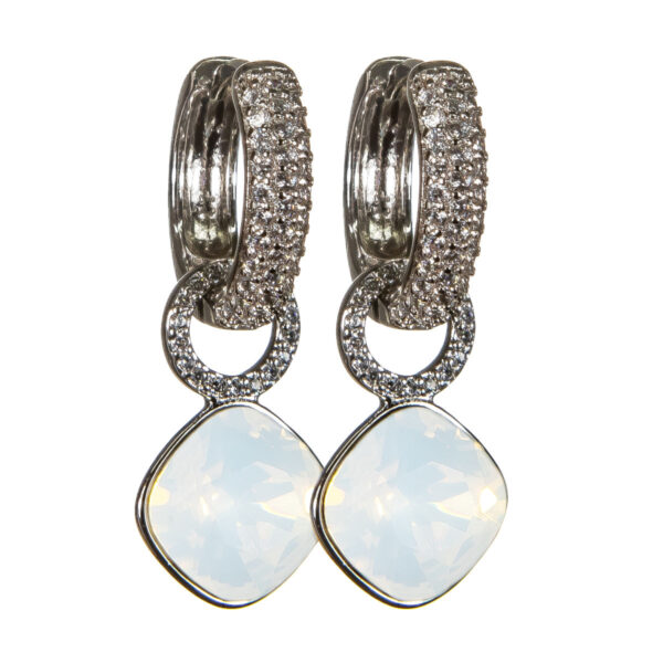 "White opal" Classic Silver mix & match