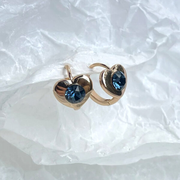 "13 Blue heart" Regular 18K Gold