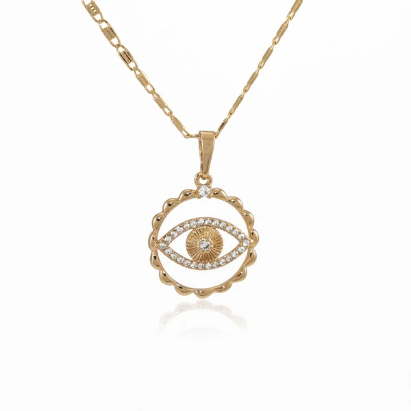 "Evil Eye" kultainen kaulakoru