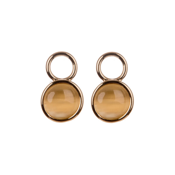 Beige CatEye Magic One Gold pendants