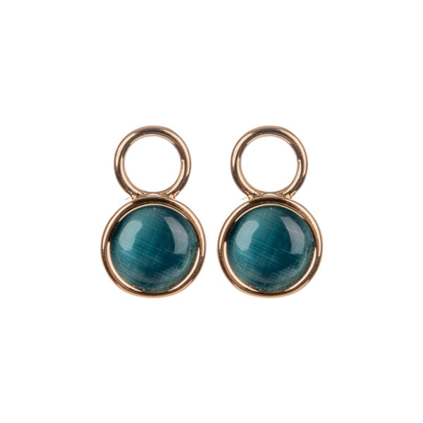 Blue CatEye Magic One Gold pendants