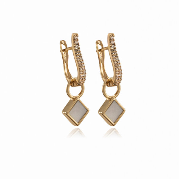 "Romb" M.O.Pearl + Shimmering Charm Gold