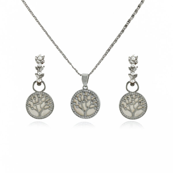 Tree of Life M.O.Pearl Silver ehete komplekt