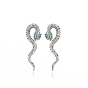 Aquamarine Snake Silver ripatsid