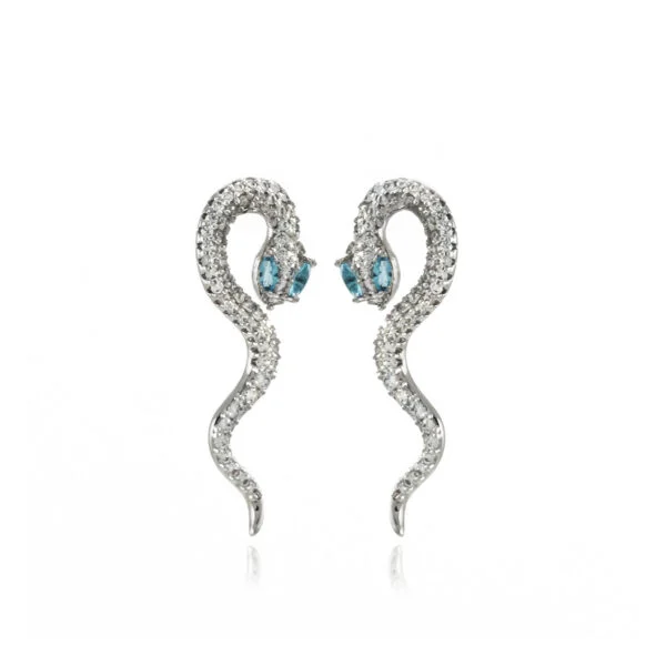Aquamarine Snake Silver ripatsid