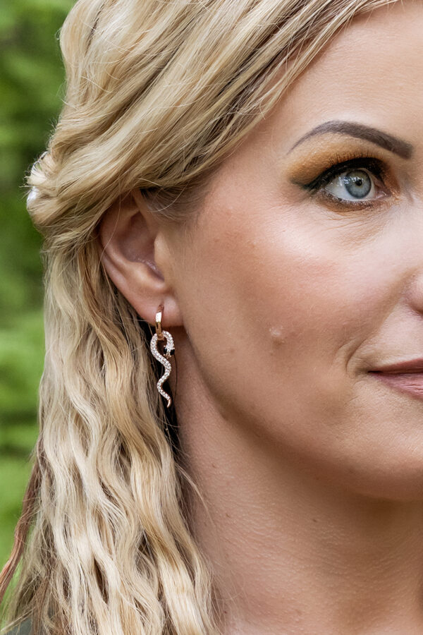 Jet Hematite Snake Rose Gold mix & match - Image 2