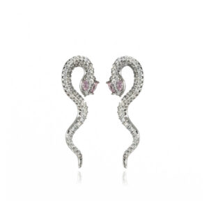 Light Pink Snake Silver ripatsid