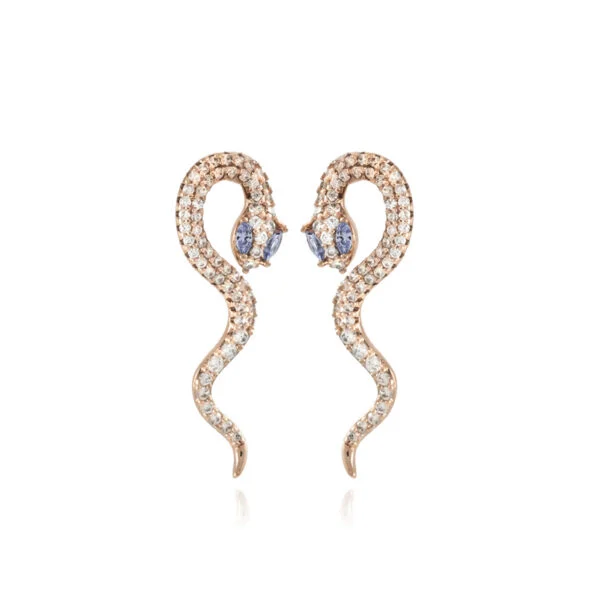 Light Violet Snake Rose Gold ripatsid