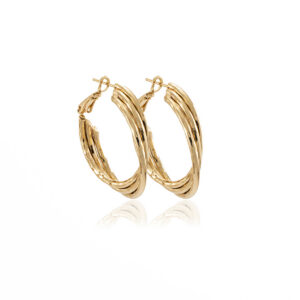 Golden Stream Hoops
