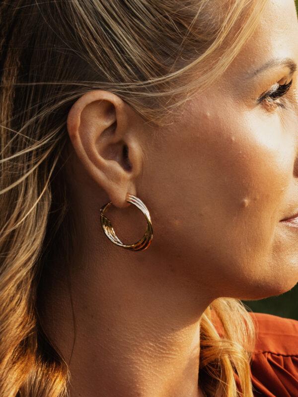 Golden Stream Hoops - Image 2