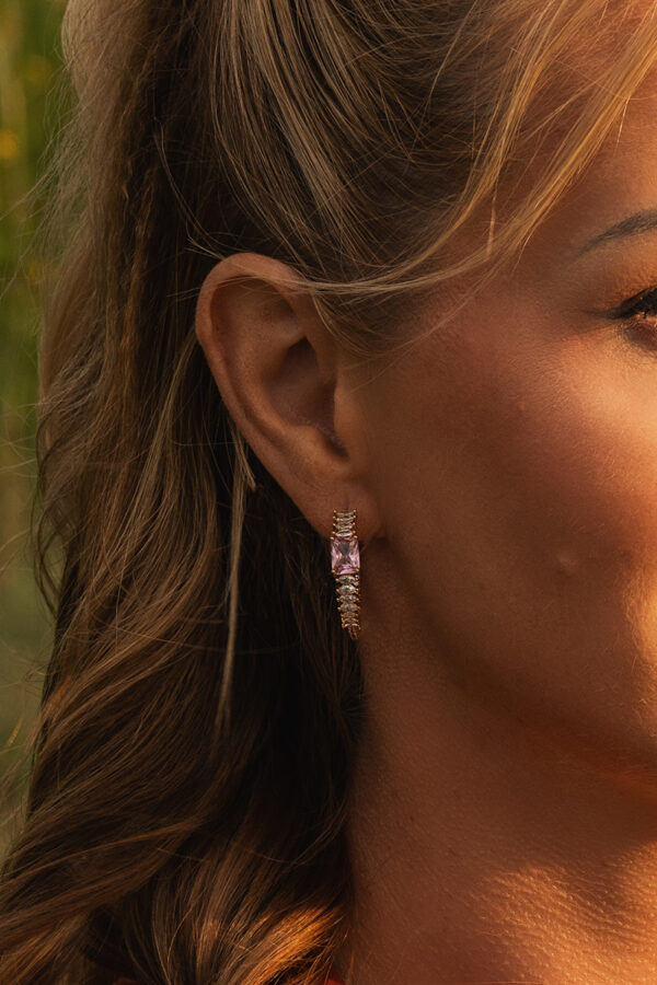 Golden Pink Hoops+ - Image 3