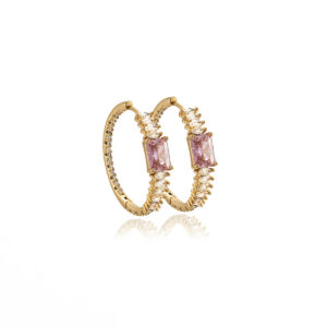 Golden Pink Hoops