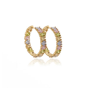 Golden Rainbow Hoops