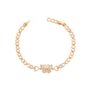 Butterfly Heart Gold bracelet