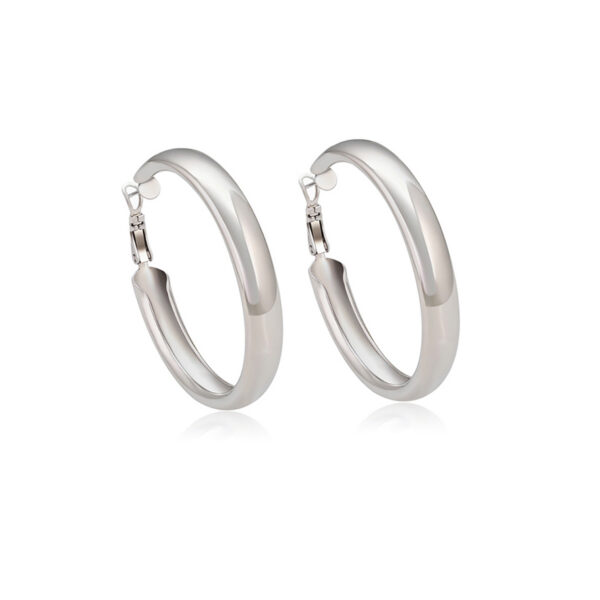 Silver Grace Grande Hoops