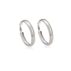 Silver Grace Hoops