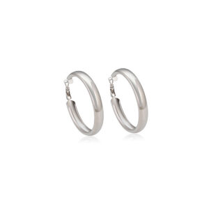 Silver Grace Hoops