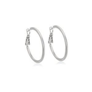 Silver Hoops