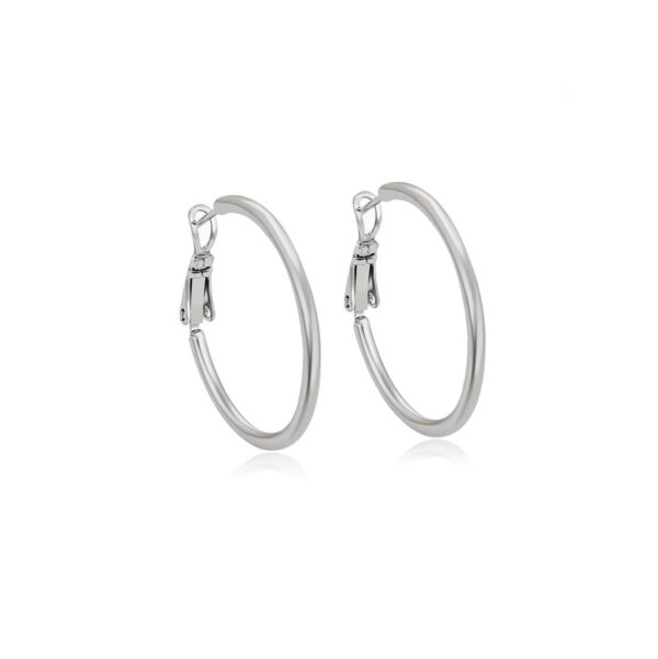 Silver Hoops