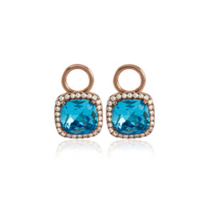 Aqua Blue Luna Gold ripatsid