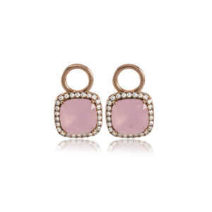 Matte Pink Luna Gold ripatsid