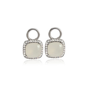 Milky White Luna Silver ripatsid