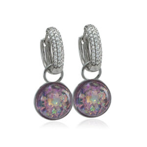 Aurora Opal Shimmer Nööp Silver mix & match