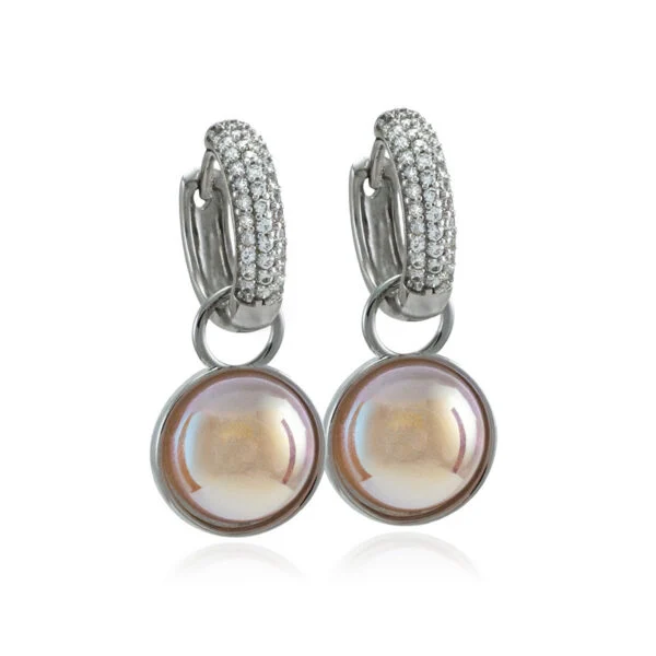 Cream Pearl Nööp Silver mix & match