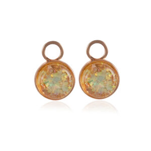 Golden Opal Shimmer Nööp Gold ripatsid