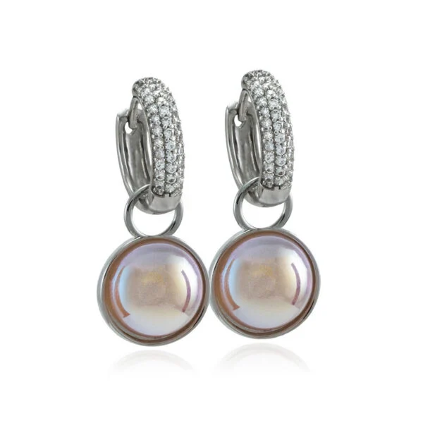 Moonlight Pearl Nööp Silver mix & match