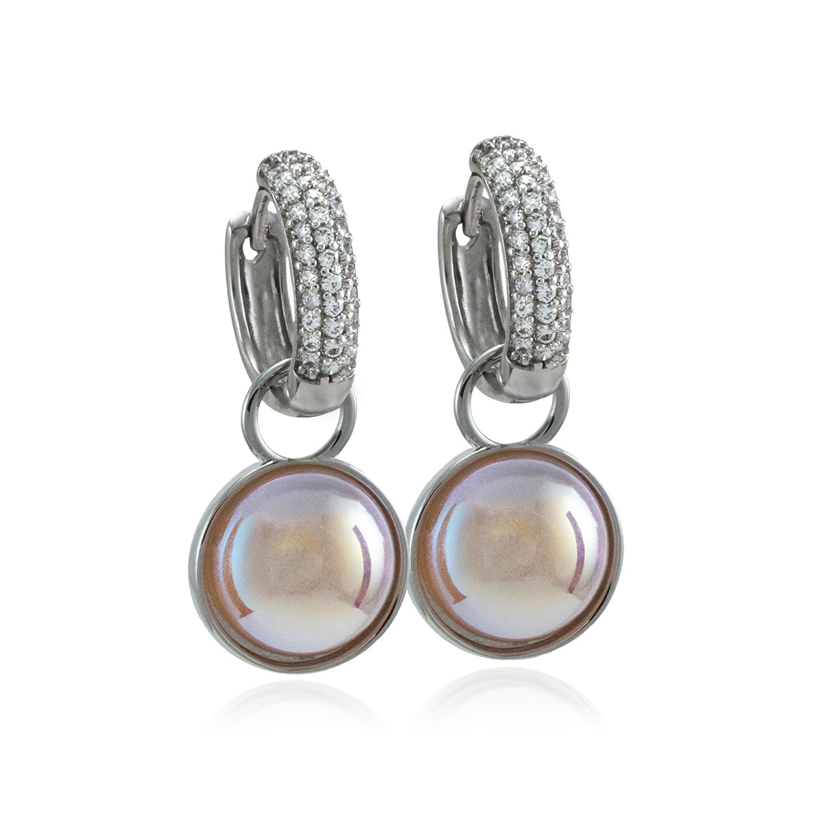 Moonlight Pearl Nööp Silver mix & match 1 Moonlight Pearl Nööp Silver mix & match