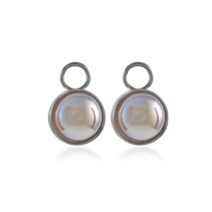 Moonlight Pearl Nööp Silver ripatsid