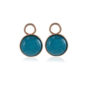 Sparkle Blue Nööp Gold riptasid