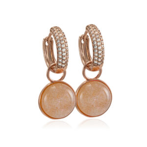 Sparkle Peach Nööp Gold mix & match