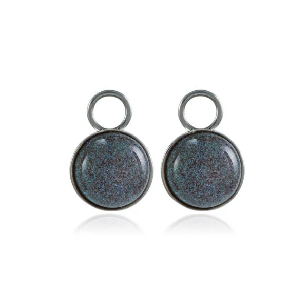 Sparkle Storm Nööp Silver Pendants