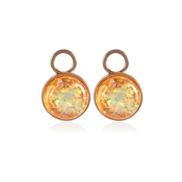 Golden Opal Shimmer Nööp Gold ripatsid