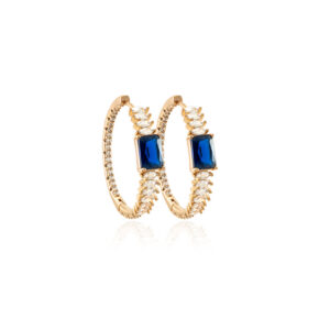 Golden Blue Hoops+