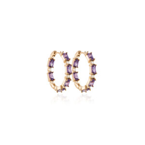 Golden Violet Hoops+