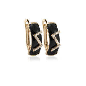 Black Zigzag Regular Gold