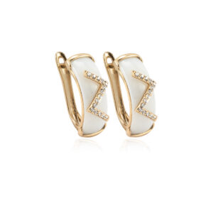 White Zigzag Regular Gold