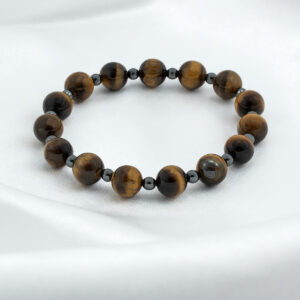 Tiikerinsilmä ja hematiitti rannekoru